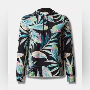 Torrid ❤️🔥 Everyday Fleece Raw Hem Long Sleeve Hooded Active Sweatshirt ✨NWT✨